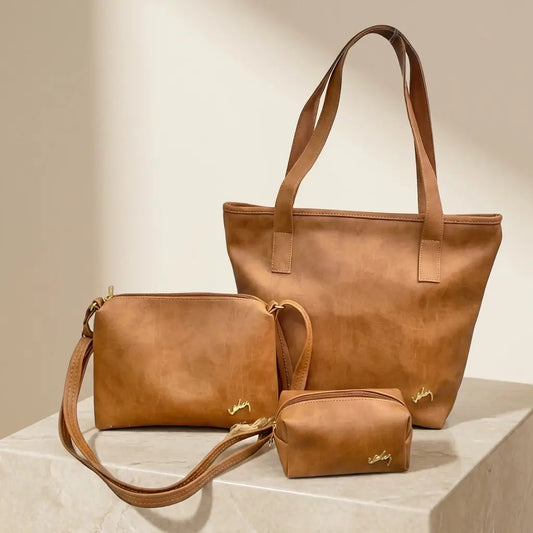 Trío VLZ Safari en Cuero